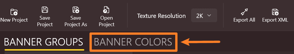Banner colors