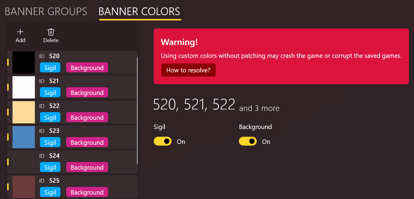 Color Multi Selection